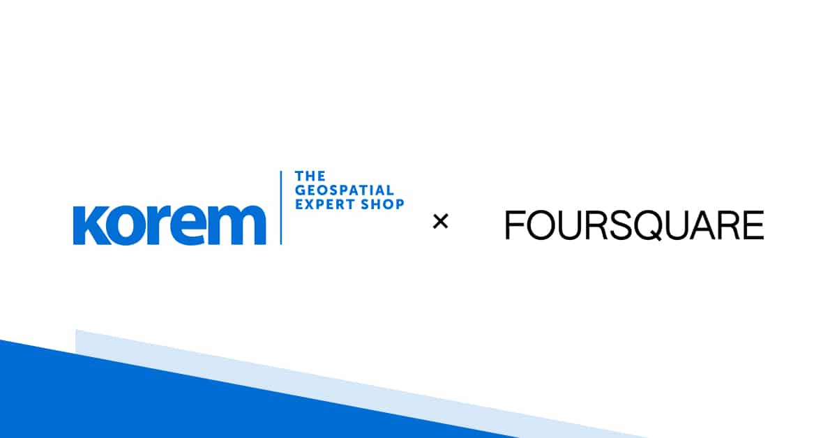 Foursquare, Korem cement partnership to enhance focus on geospatial data